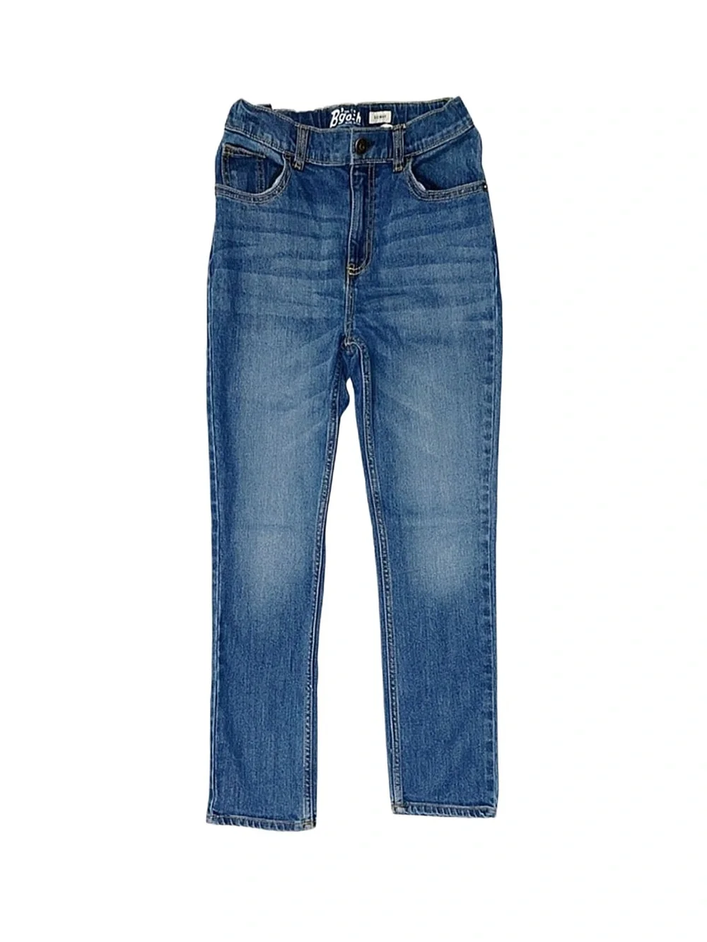 OSHKOSH B'GOSH Boy's Dark Wash Skinny Jeans Adjustable Waist Size 10